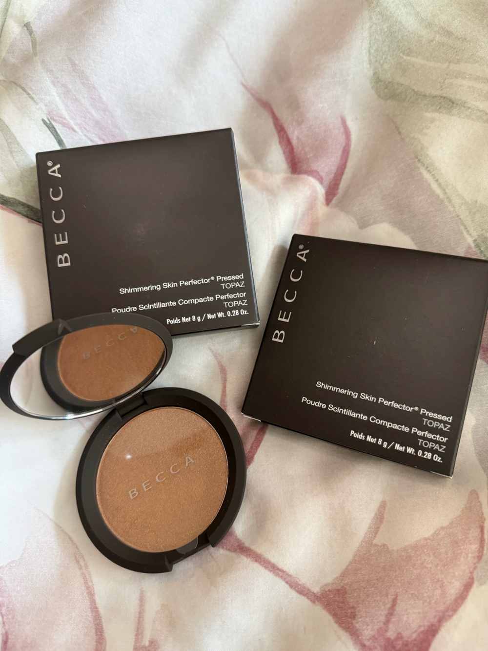 BECCA Topaz Pressed Highlighter — Warm Bronze Glow